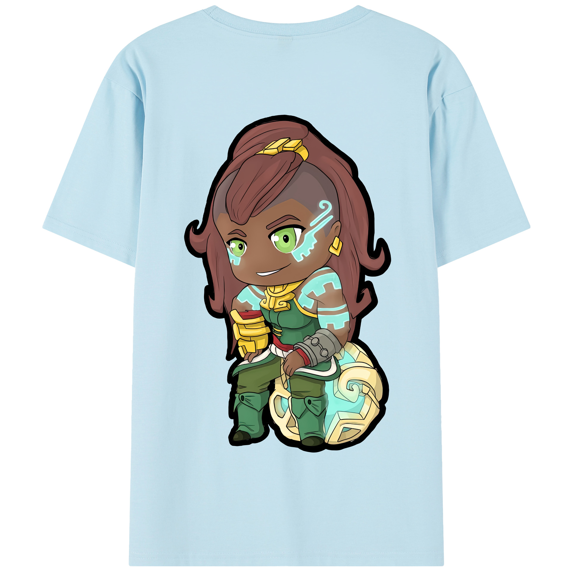 リーグ・オブ・レジェンド League of Legends LOL 綿100％半袖Tシャツ（背面プリント）